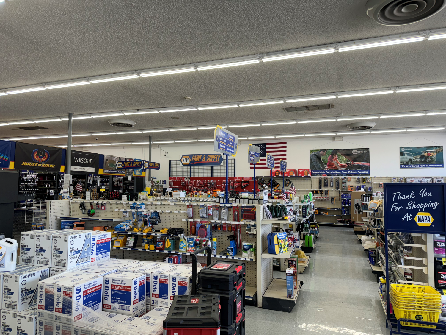 NAPA Kalispell Auto Parts Store Aisle