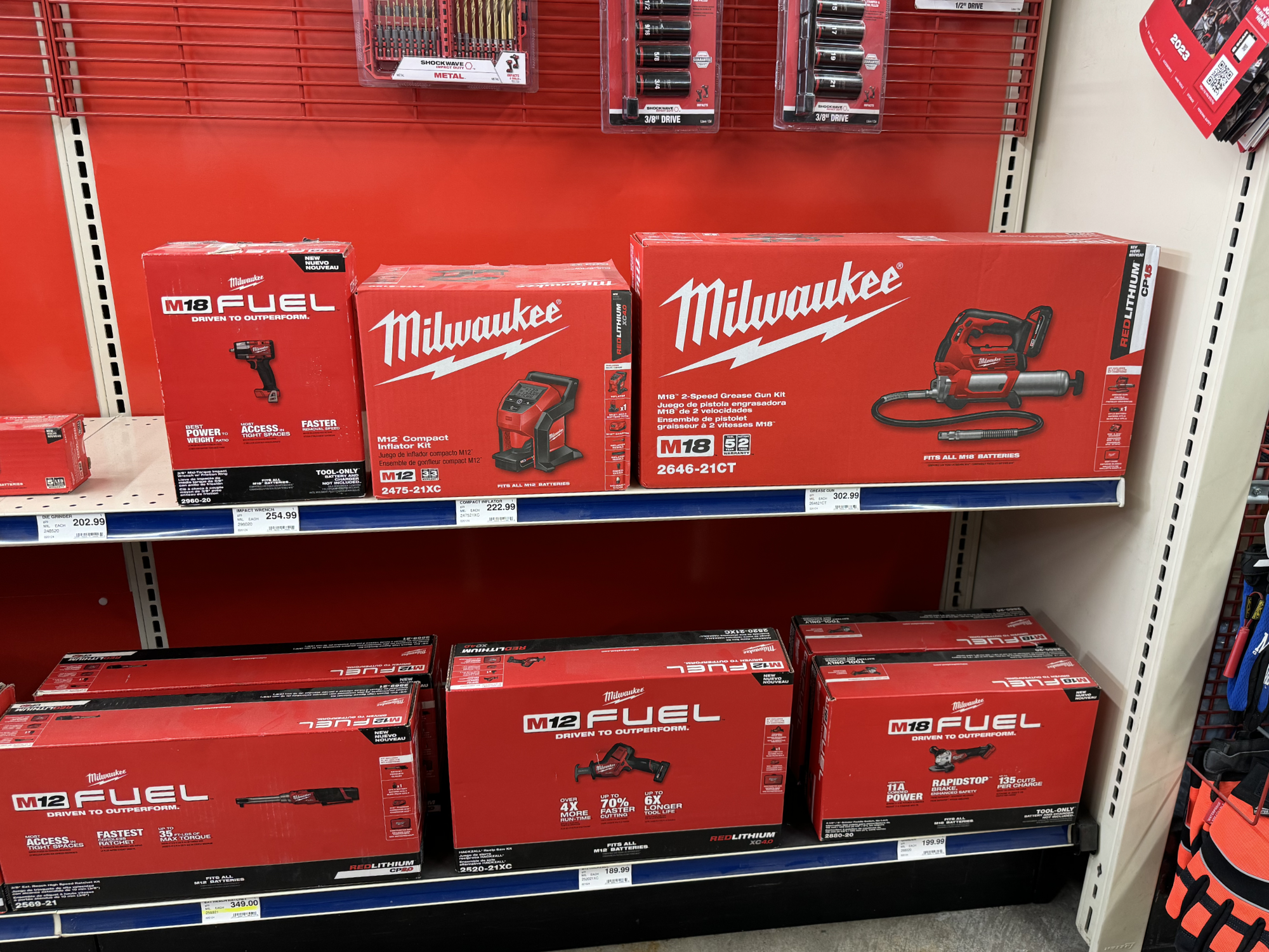 NAPA - CJ Auto Parts - Big Fork MT - Milwaukee - Tool Selection