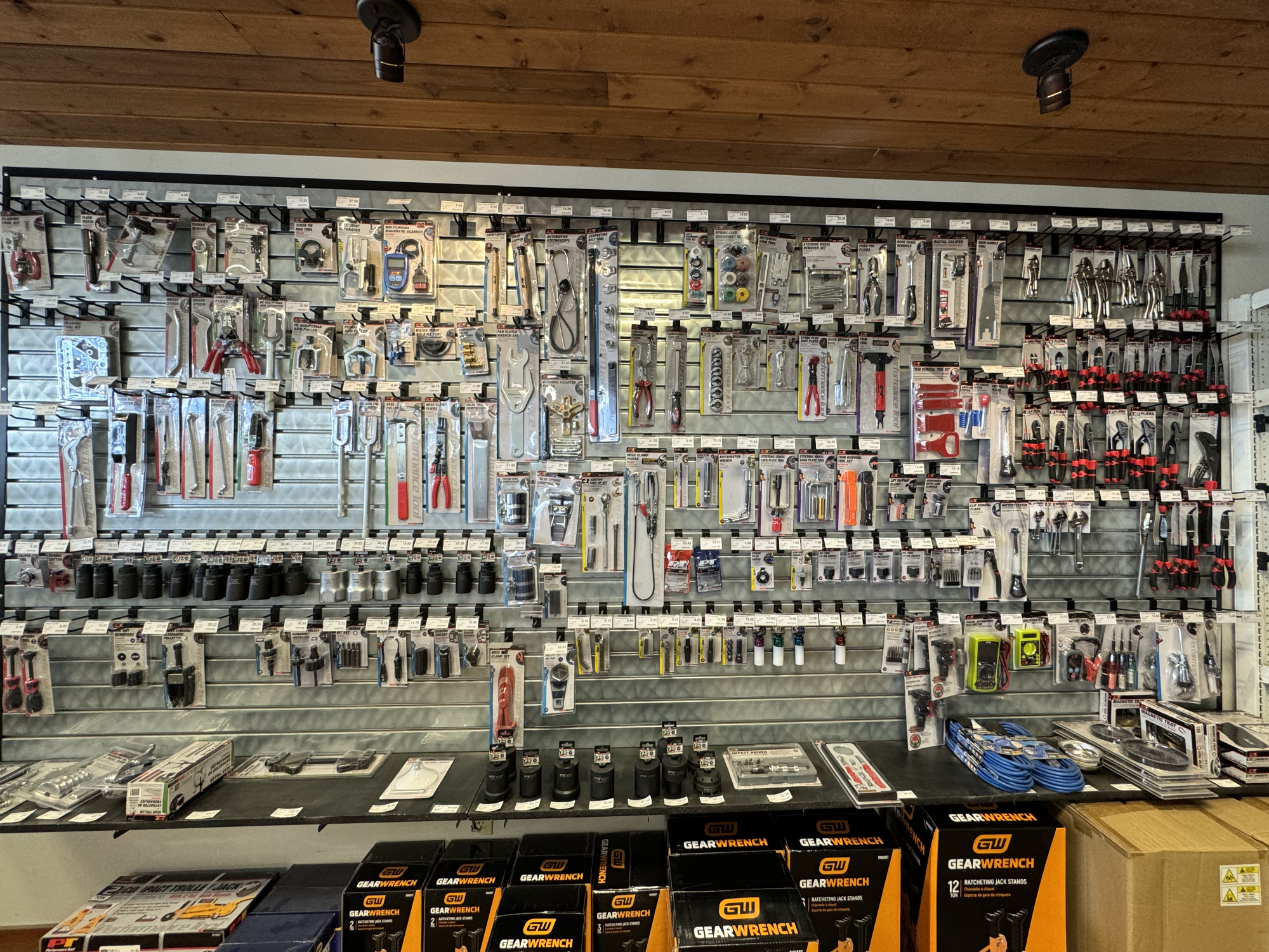 NAPA - CJ Auto Parts - South Kalispell MT - Tool Wall